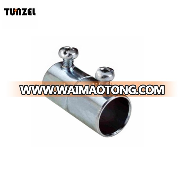 Electrical pipe fitting 1/2" UL listed galvanized EMT conduit screw coupling by allibaba com